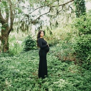 Rhodes Reversible Dress in Black. Maternity option